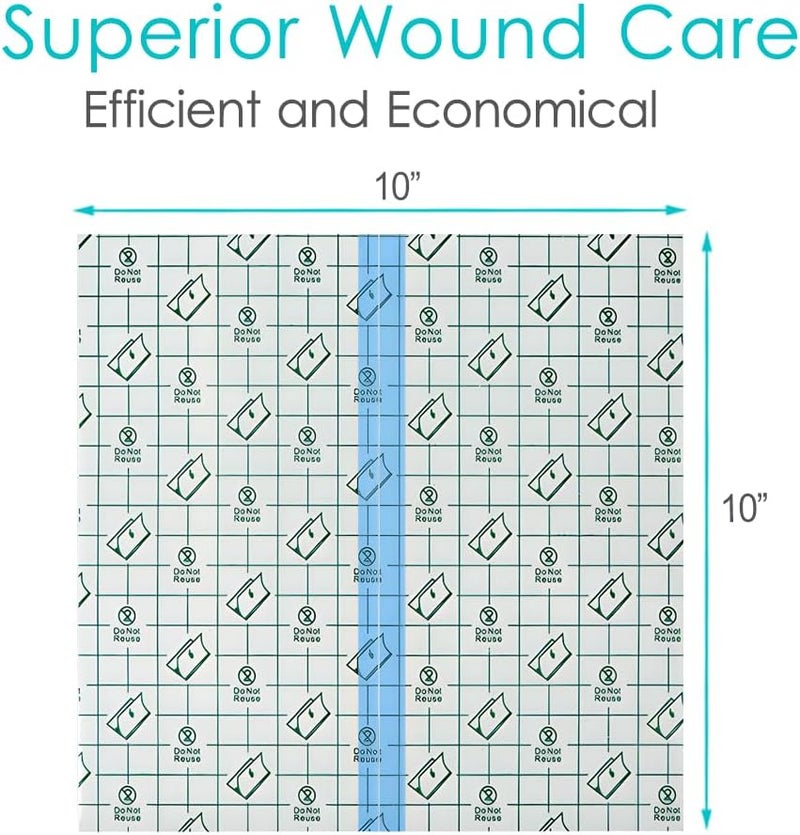 EaseToU 10.2"x10.2" Waterproof Dialysis Catheter Shower Cover Chest Port Shield Protector for Central Line G Feeding Tubes Transparent Wound Dressing, Pack of 25 - Image 5